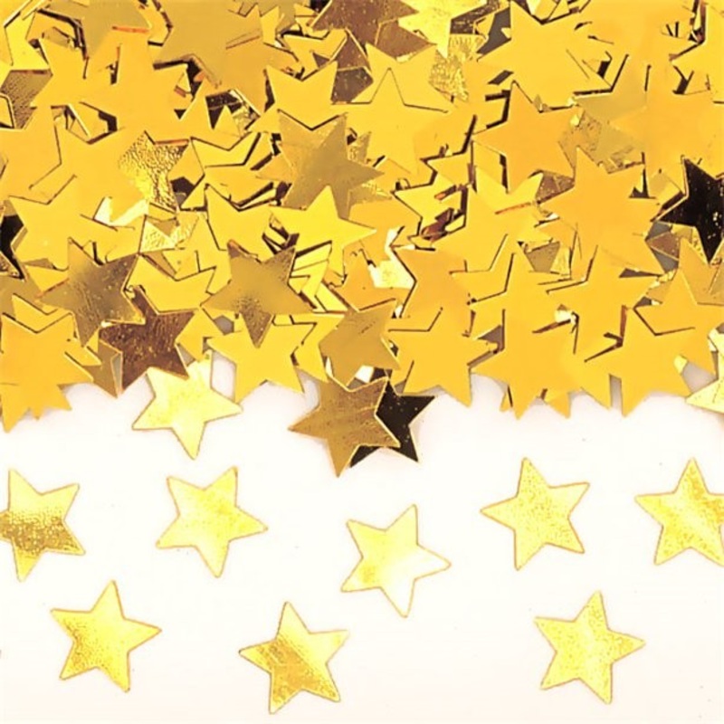 Lightning Stars Sprinkle Decoration Gold 14g