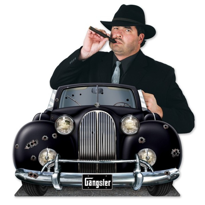 Party decoration gangster car Big Al 93x62cm