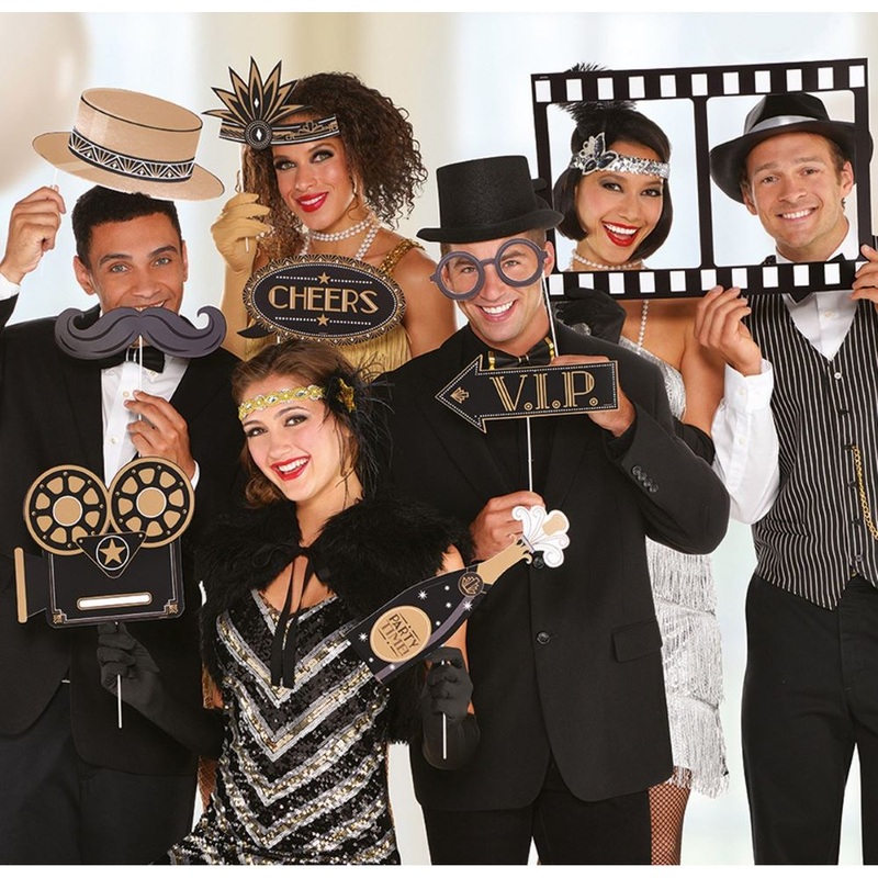 Photobooth Prop Set Hollywood Glam 12 Pcs.