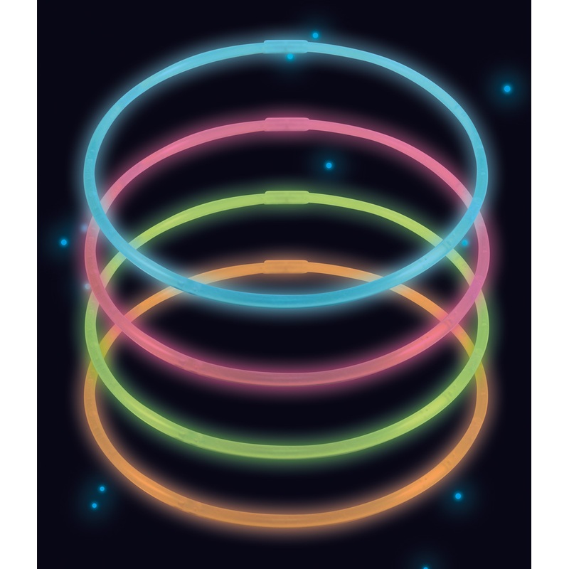 Power Glowstick Necklaces 56cm Colorful 4pcs