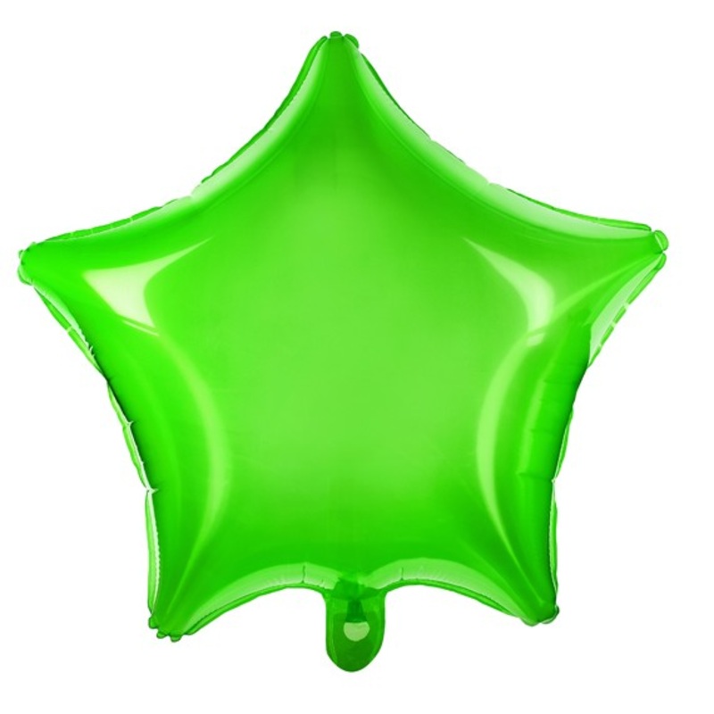 Star Balloon Neon Green 48cm
