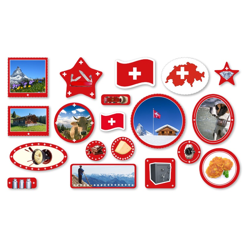 Switzerland XXL Streudeko 57 pieces