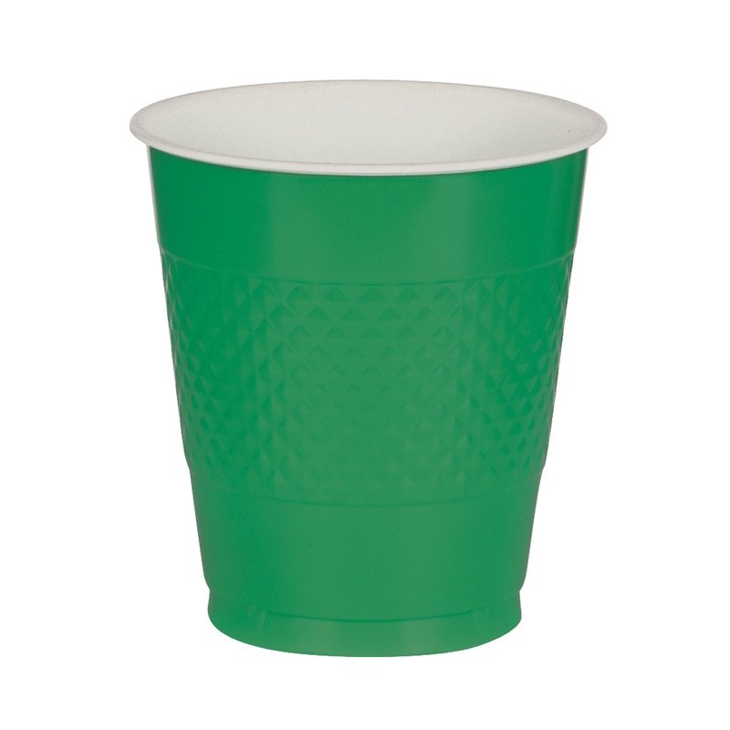 10 party buffet cups green 355ml