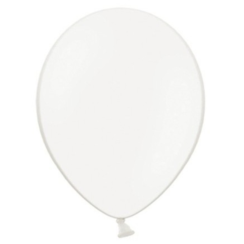 100 celebration balloons white 23cm