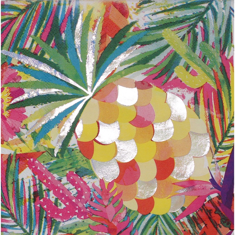 20 Tropical Summer napkins 33cm