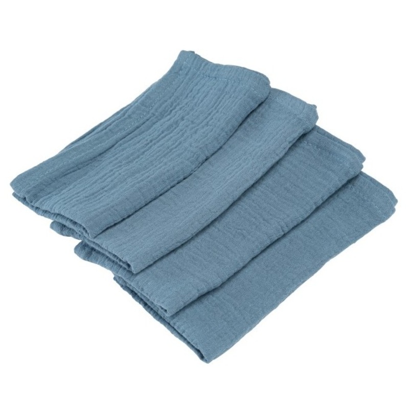 4 cloth napkins gray-blue 40cm