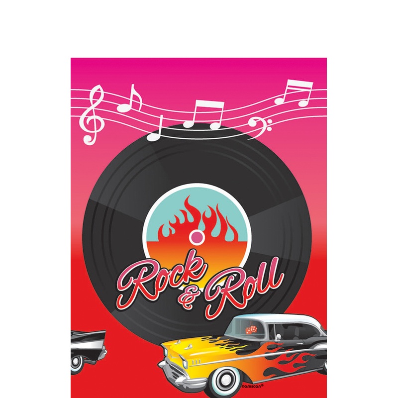 50s tablecloth Rock & Roll 137x260cm