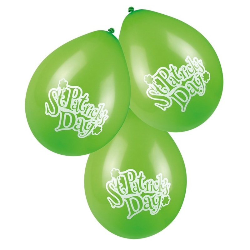 6 Happy St. Patricks Day latex balloons 25cm