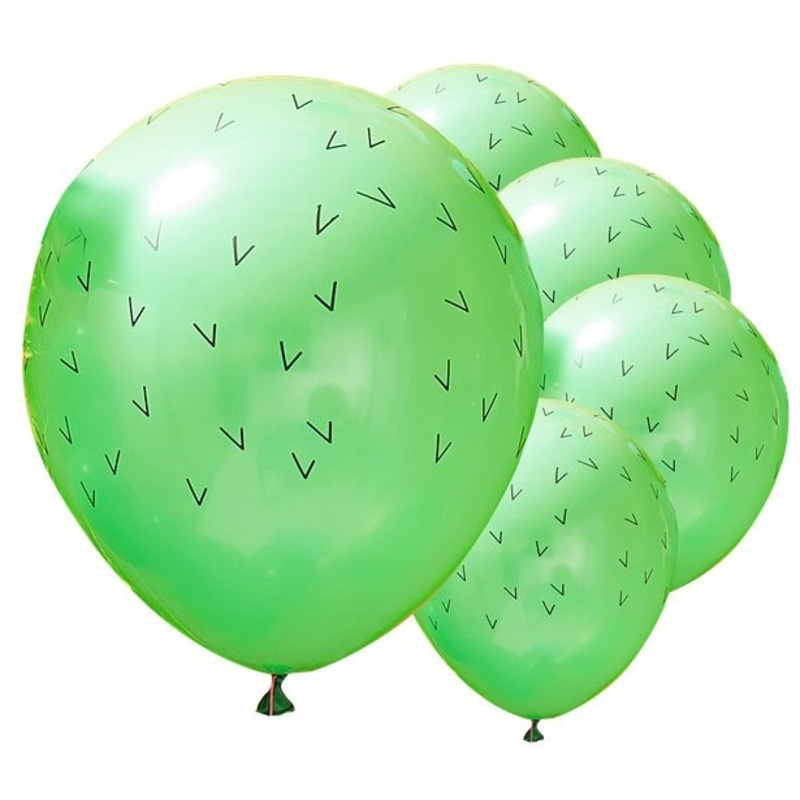 Cactus party latex balloon set 15 pieces