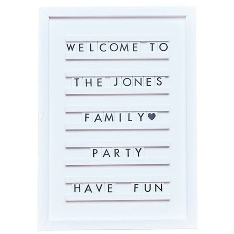 Country Wedding letter board