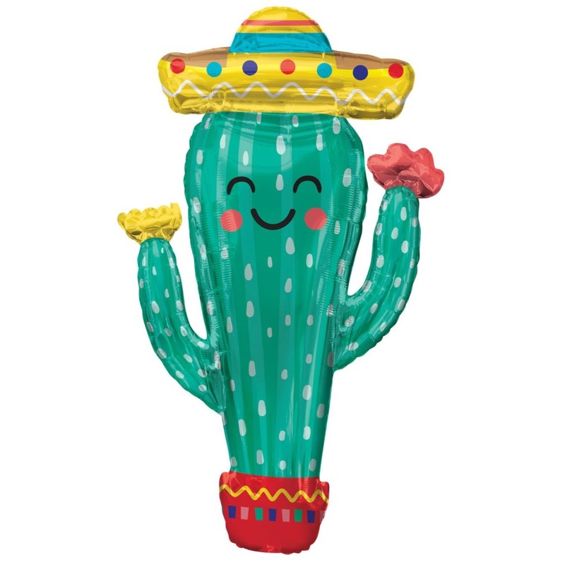 Foil balloon cacti Fiesta 96cm
