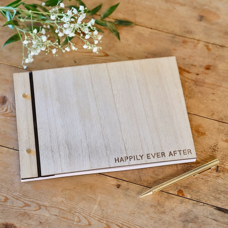 Guest book Rustic Romance 16 x 26cm
