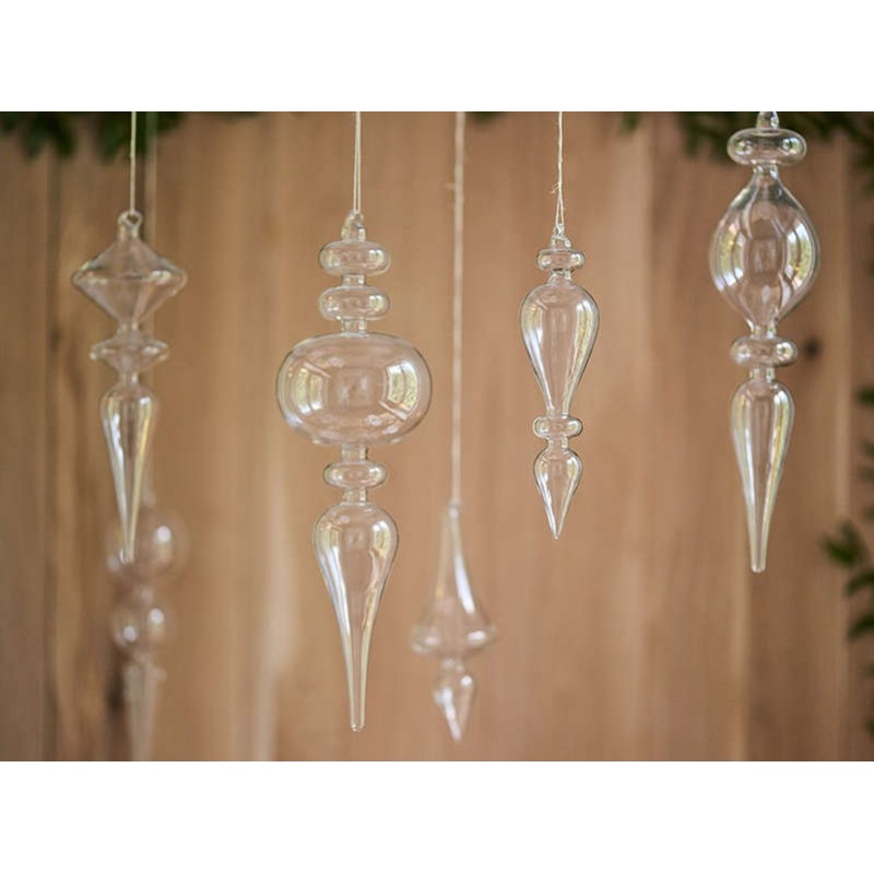 Hanging decoration glass ornament 17.5cm