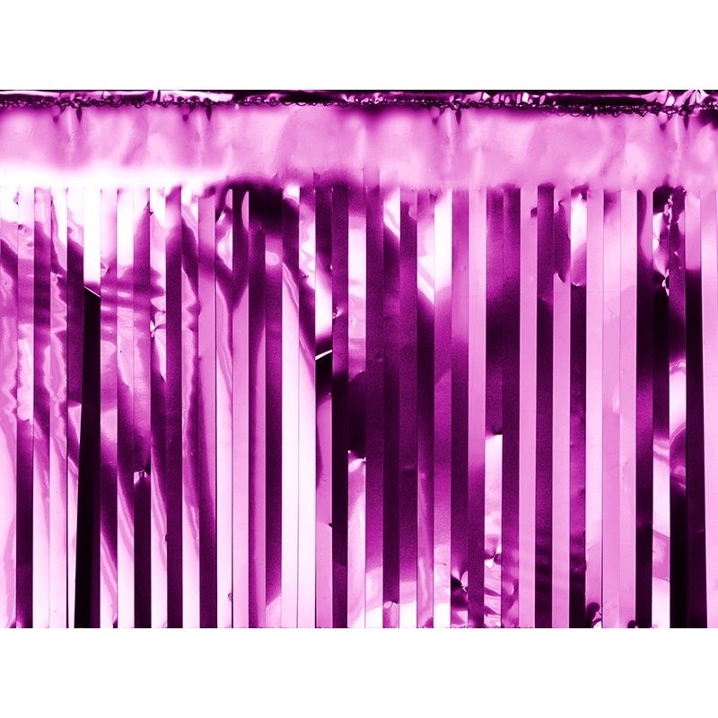 Party tinsel garland purple 400cm