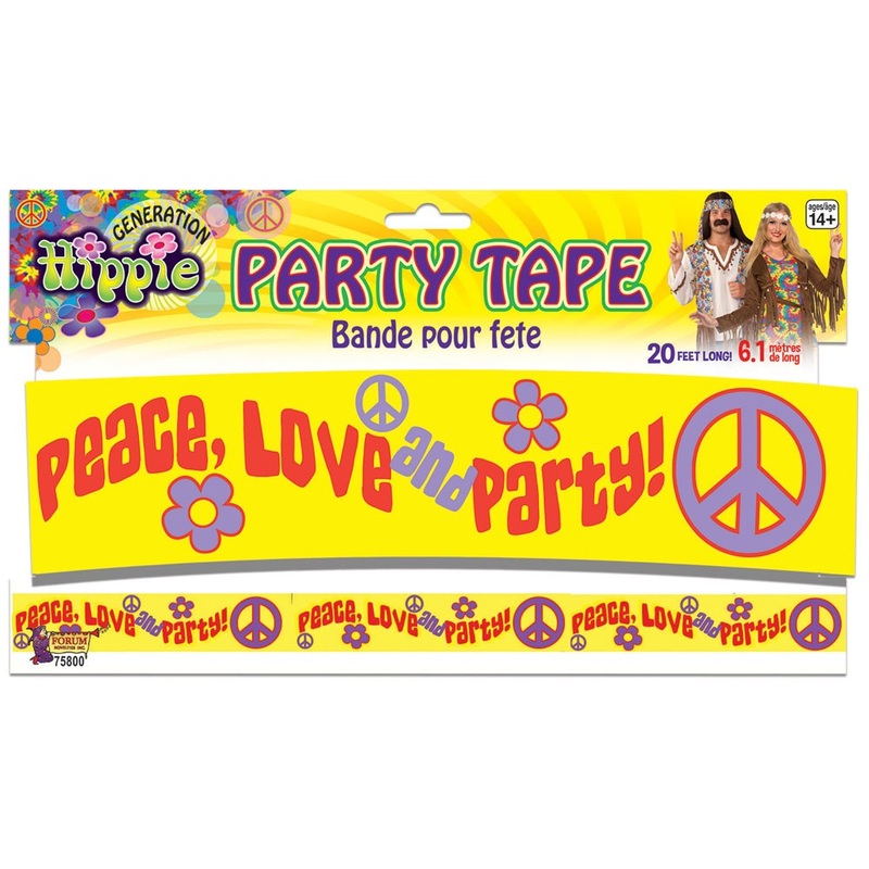 Police tape hippie party