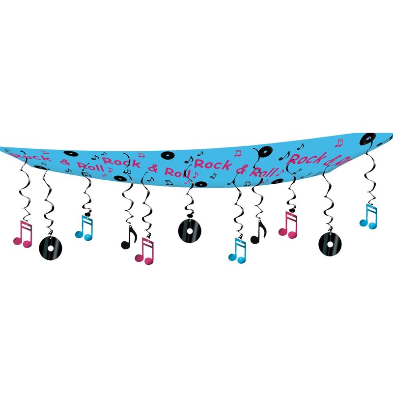 Rock n Roll Party hanging decoration 30 x 370cm