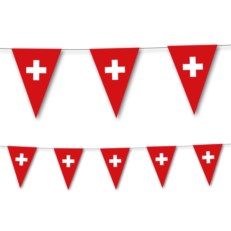 Switzerland paper pennant chain 3.5mx 30cm