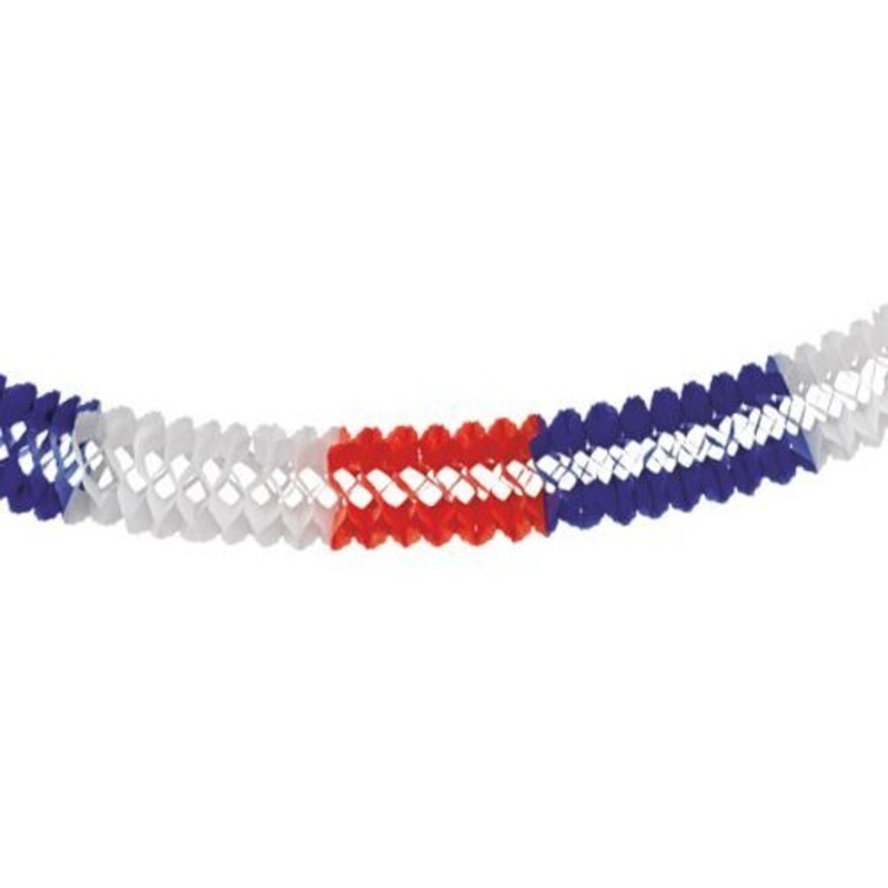 Tricolor garland blue-white-red 4m