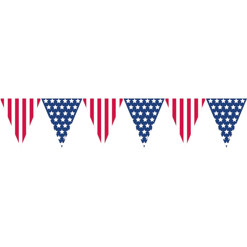 United States Of America Flag Pennant Chain 3.6m