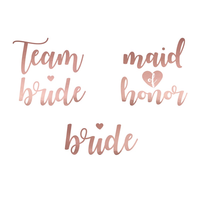 13 JGA bridal alert tattoos rose gold