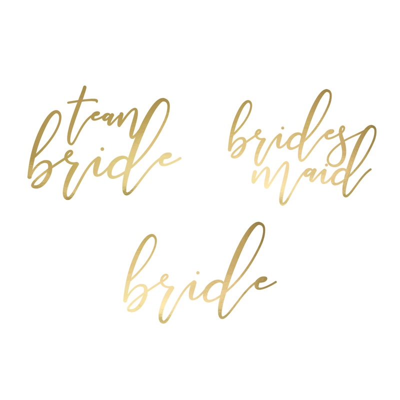 15 team bride tattoos gold