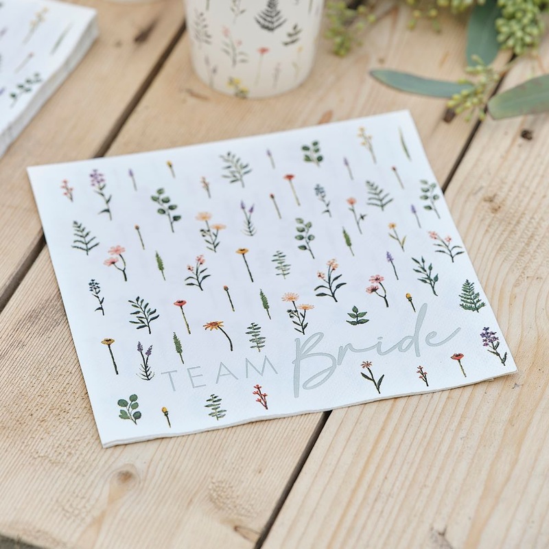 16 napkins Blooming Bride 33cm