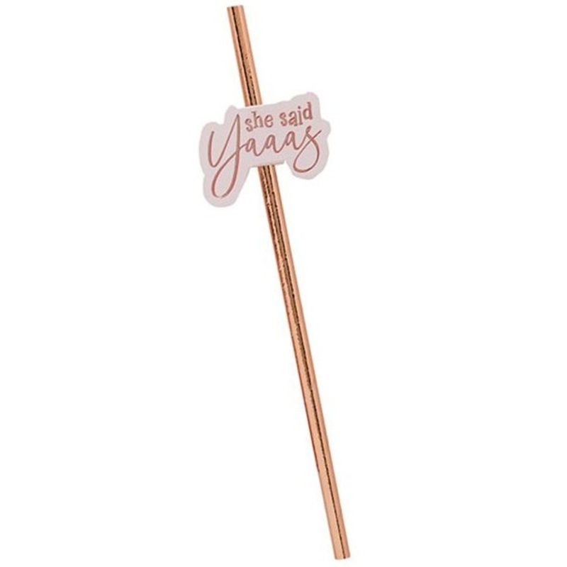 20 Brides babes paper straws