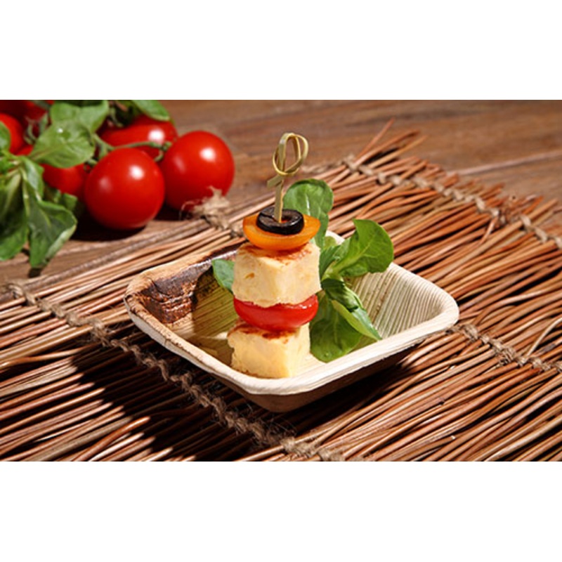 25 palm leaf finger food dip bowls 100ml
