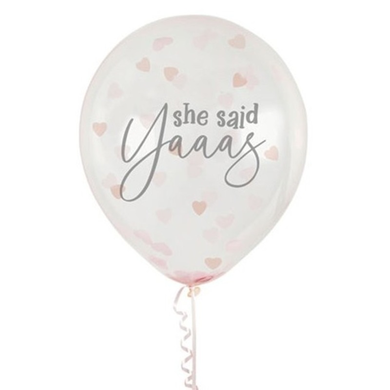 5 Brides Babes Confetti Balloons 30cm