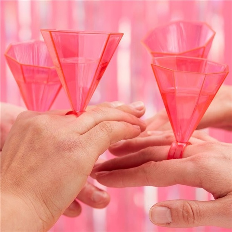 6 diamond shot glass rings