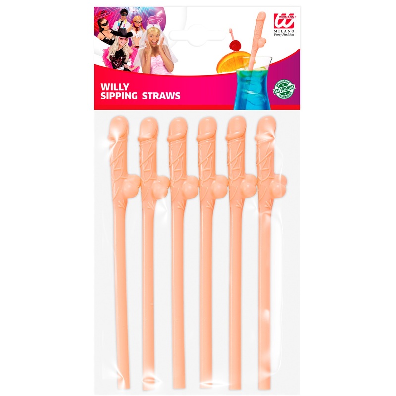 Funny penis straws