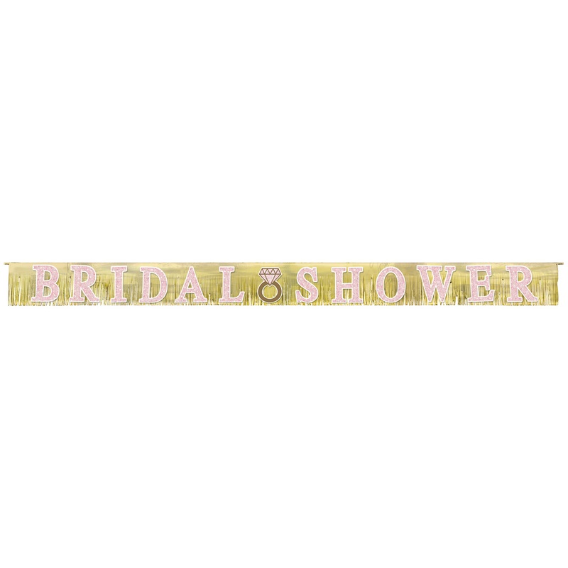 Glittering bridal shower banner 3.05m