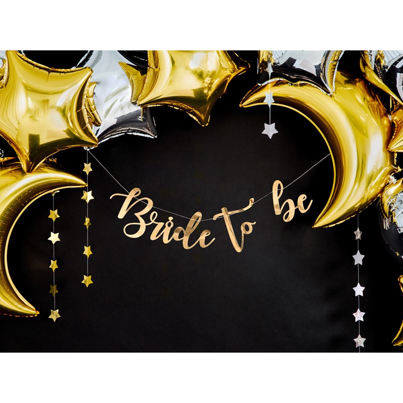 Golden bride to be garland 80cm