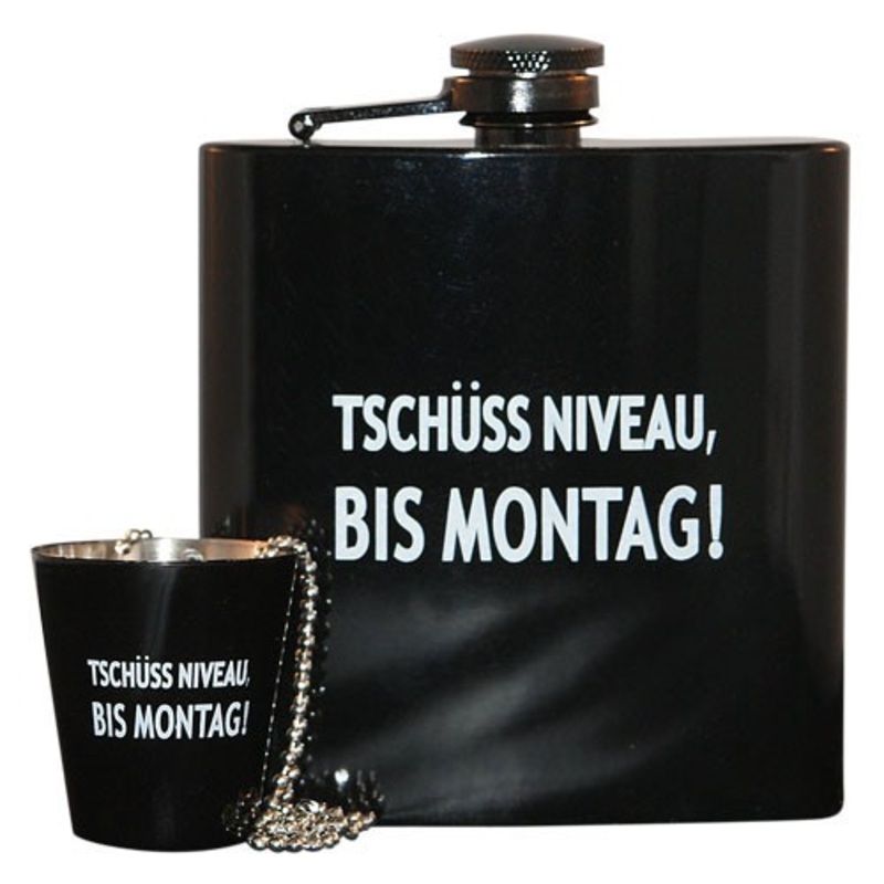 Hip flask schnapps set Goodbye level