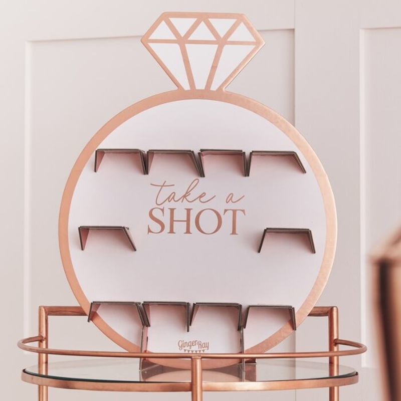 JGA Take a Shot wall decoration rose gold 96 x 40cm