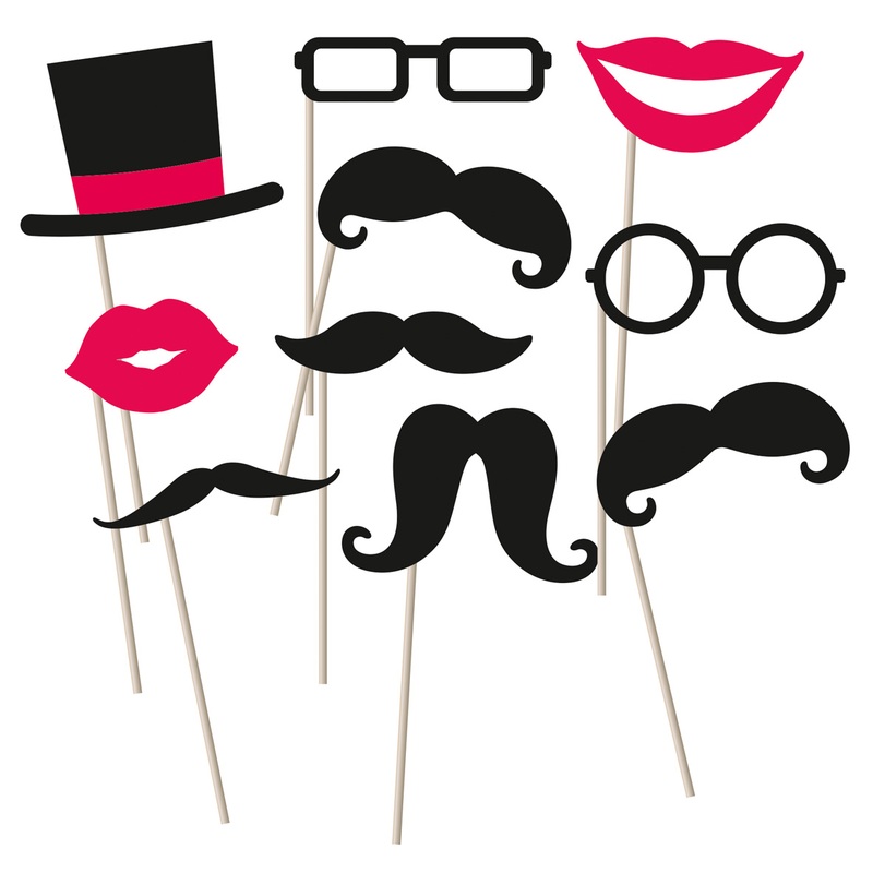 NYE Photobooth Prop Set 10 Pcs.