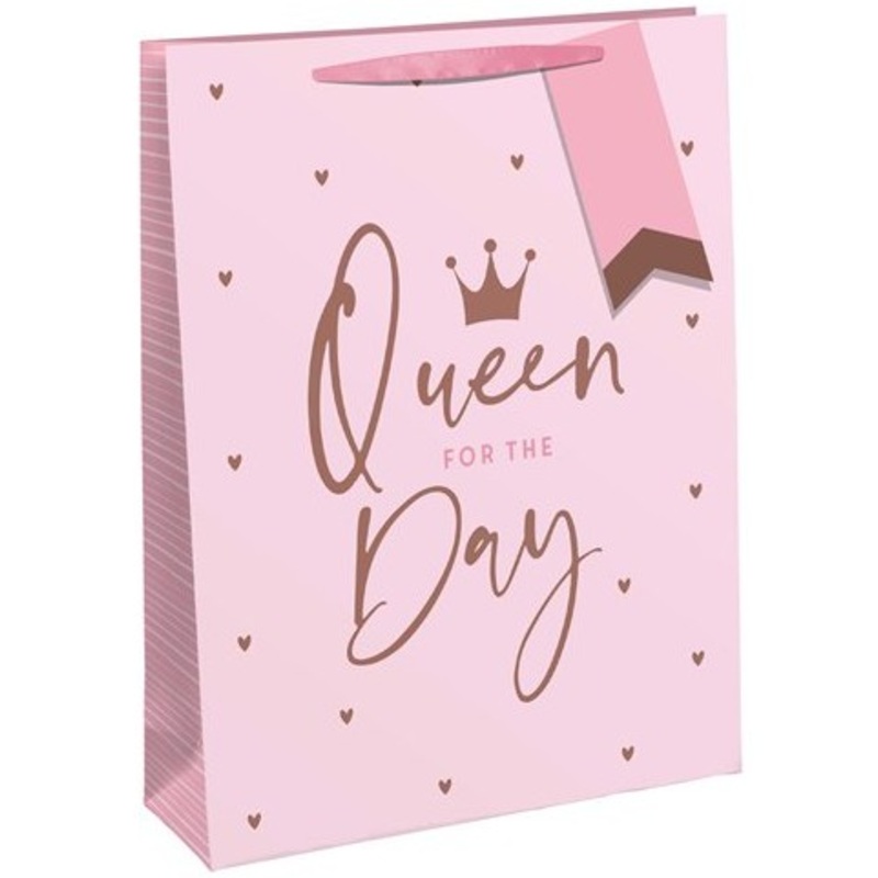 Queen for the Day gift bag 26.5 x 33cm