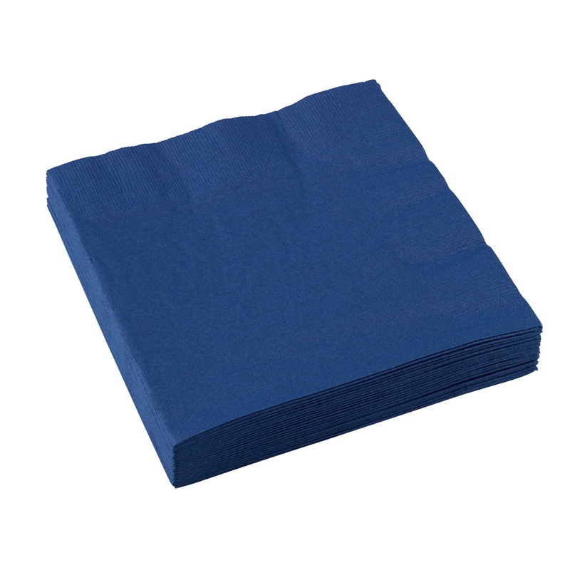 Set of 20 Partytime paper napkins agate blue