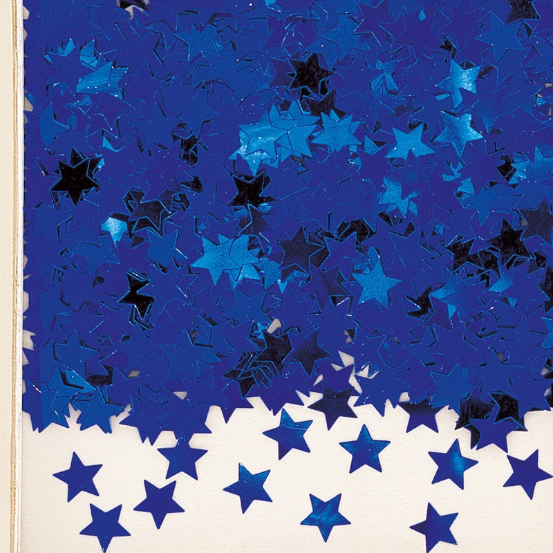 Sparkling star decoration Stella royal blue metallic