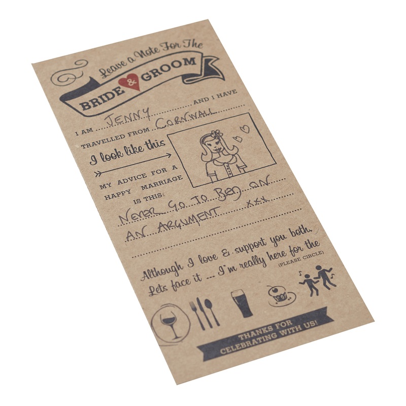 Vintage Dream Wedding Couple Advice Cards