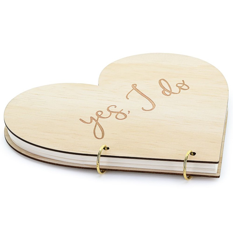 Wooden guest book Yes - I do