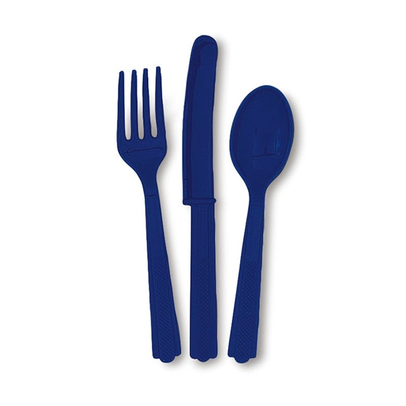 18-piece cutlery set Vera navy blue