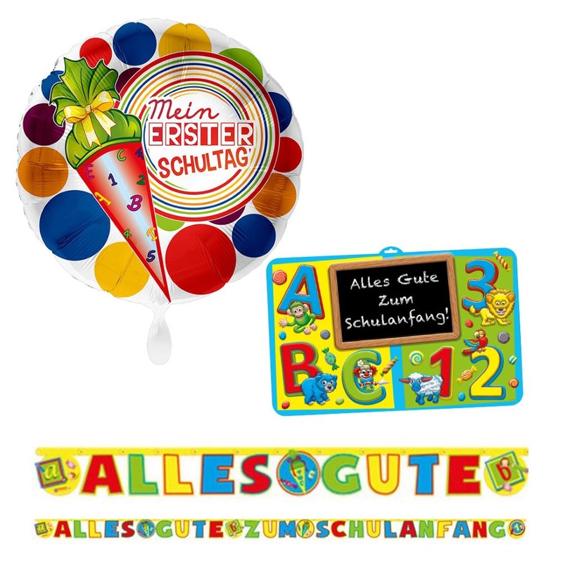 3-piece party package - First day of school