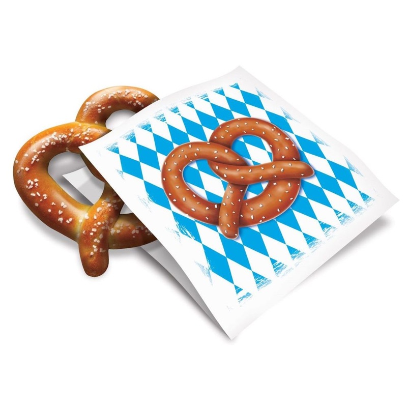 50 snack bags - Oktoberfest pretzel 15 x 15cm