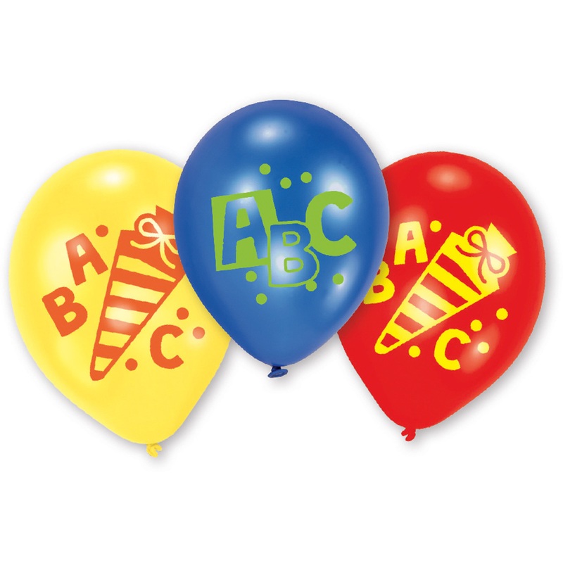 6 first day of school balloons 20cm