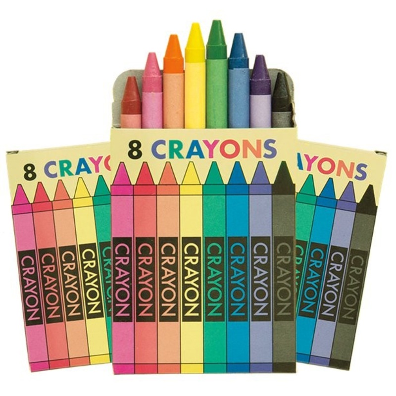 6 mini crayons boxes