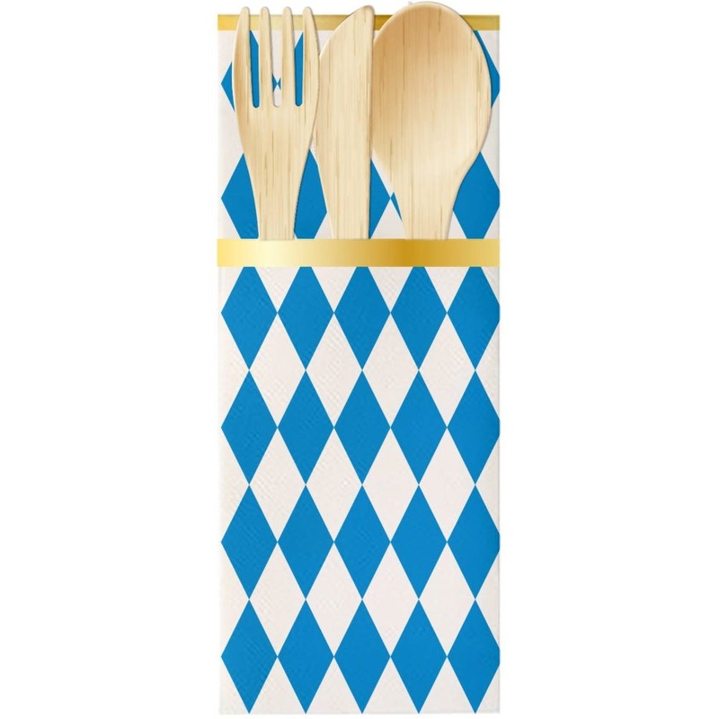 6 Oktoberfest paper cutlery bags