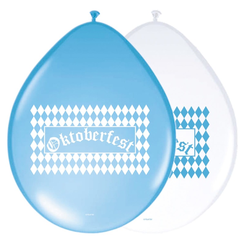 8 Oktoberfest Latex Balloons 30cm