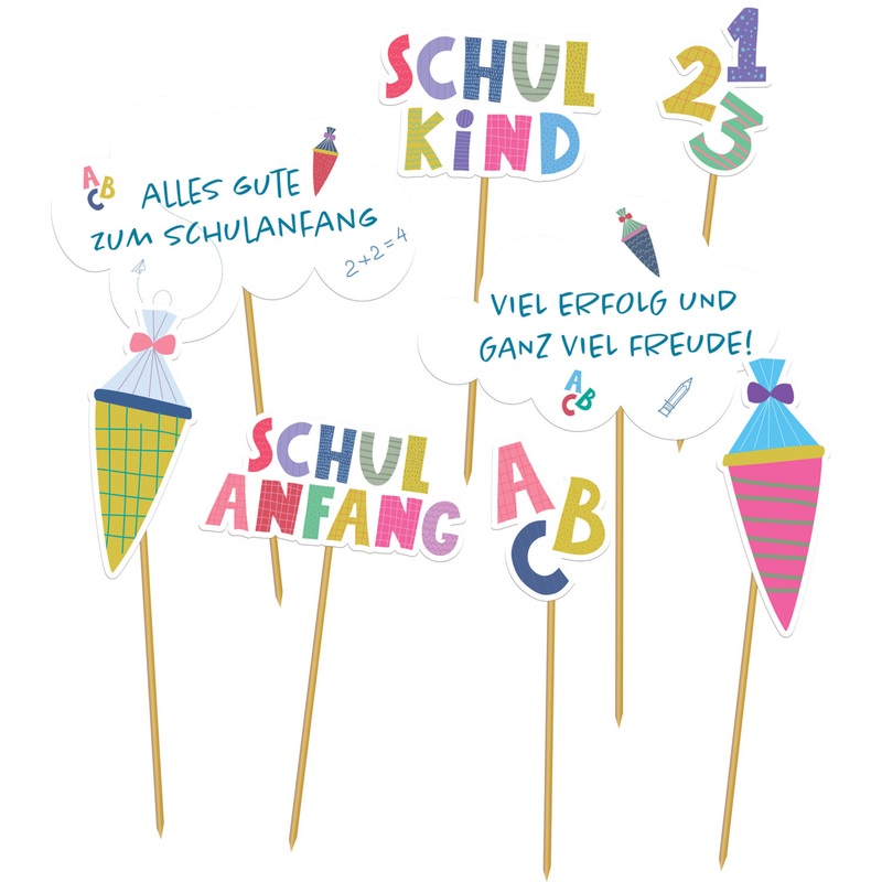 8 school enrollment party pickers 11cm