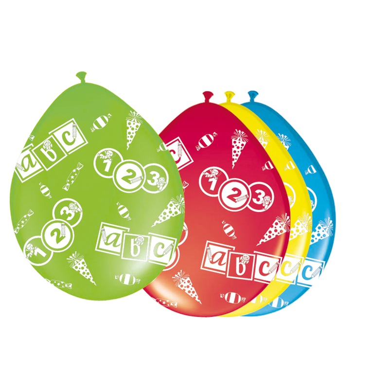 8 school start balloons 30cm